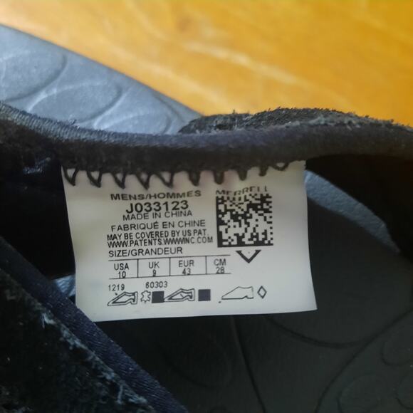 Merrell Mens Black Moab Drift Flip Flop Air Cushioned Sandals Size 10 - Picture 6 of 10